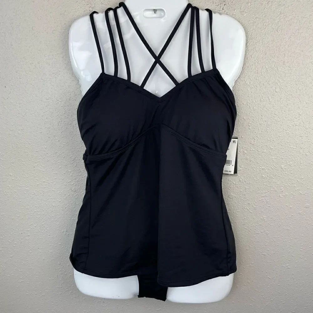 NWT Kenneth Cole New York Tankini Top and Bottoms Size L